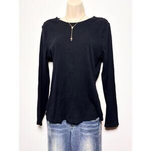 Ralph Lauren Ribbed Knit Henley Logo Engraved Button Details Classic